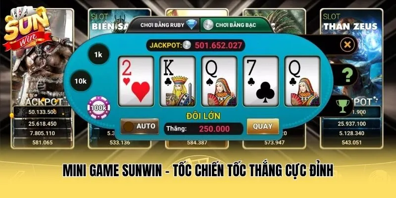 Mini game Sunwin - Tốc chiến tốc thắng cực đỉnh